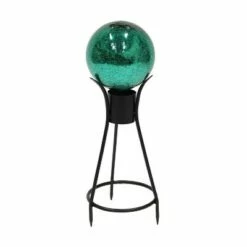 Deals ✔️ 13.75" Iron Trestle III Spiked Gazing Globe Ball Stand Black Powder 🧥 Coat Finish - ACHLA Designs ⌛ -Garden Decor Shop unnamed file 9163