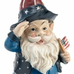 Buy 🌟 Alpine Corporation 12" Polyresin/Stone Americana Saluting Gnome with Flag Red/White/Blue 🤩 -Garden Decor Shop unnamed file 9199
