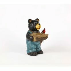 Discount ⌛ HI-LINE GIFT LTD 16" Polyresin Bear Holding a Birdbath with Cardinal Outdoor Statue Black - Hi-Line Gift 🥰 -Garden Decor Shop unnamed file 920