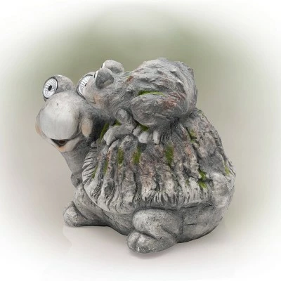 Wholesale β Alpine Corporation Alpine 11" Solar Turtles LED Light Magnesium Oxide Statue Brown π 4 Wholesale β Alpine Corporation Alpine 11" Solar Turtles LED Light Magnesium Oxide Statue Brown π - Image 2