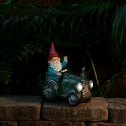 Best Pirce ✔️ Alpine Corporation 10" Polyresin Solar Tractor Riding Gnome with LED Lights Green ⌛ -Garden Decor Shop unnamed file 9210
