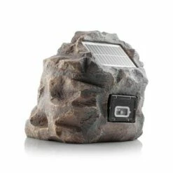 Top 10 💯 Alpine Corporation 11" Polyresin Solar Bluetooth Enabled Rock Speaker Gray 🤩 -Garden Decor Shop unnamed file 9228
