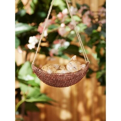 Buy ๐ Zingz & Thingz Zingz & Thingz 9.25" Polyresin Napping Cat on Hammock Garden Figurine Brown โค๏ธ 7 Buy ๐ Zingz & Thingz Zingz & Thingz 9.25" Polyresin Napping Cat on Hammock Garden Figurine Brown โค๏ธ - Image 5