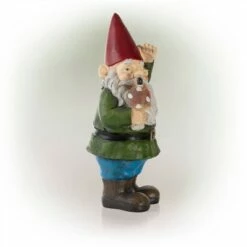 Best reviews of 🎁 12" Polyresin Garden Gnome with Mushroom - Alpine Corporation ✨ -Garden Decor Shop unnamed file 9254