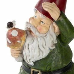 Best reviews of 🎁 12" Polyresin Garden Gnome with Mushroom - Alpine Corporation ✨ -Garden Decor Shop unnamed file 9257