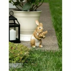 Wholesale 🎁 Zingz & Thingz Zingz & Thingz 10" Polyresin Mom and Baby Rabbit Garden Figurine Tan 👍 -Garden Decor Shop unnamed file 9261