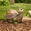 Coupon 😍 GIL 14"L Magnesium Garden Turtle Figurine 💯