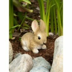 Best Pirce 😍 Zingz & Thingz Zingz & Thingz 4.5" Polyresin Vivid Bunny Garden Figurine Tan ✨ -Garden Decor Shop unnamed file 9322