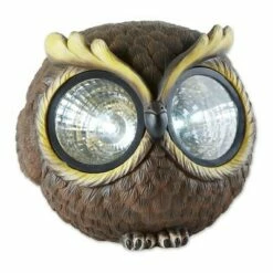 Discount 👍 Zingz & Thingz Zingz & Thingz 9.5" Polyresin Solar Owl Garden Figurine 🔥