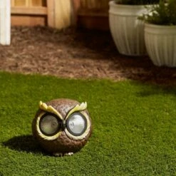 Discount 👍 Zingz & Thingz Zingz & Thingz 9.5" Polyresin Solar Owl Garden Figurine 🔥 -Garden Decor Shop unnamed file 9328