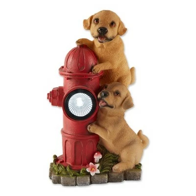 Cheapest π Zingz & Thingz Zingz & Thingz 12" Polyresin πΆ Dogs and Fire Hydrant Solar Statue Tan β 4 Cheapest π Zingz & Thingz Zingz & Thingz 12" Polyresin πΆ Dogs and Fire Hydrant Solar Statue Tan β - Image 2