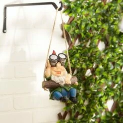 Best Sale 😉 Zingz & Thingz Zingz & Thingz 5.75" Polyresin Hanging Binoculars Solar Gnome 💯 -Garden Decor Shop unnamed file 9435