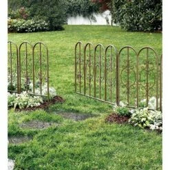 Best Sale 😉 Plow & Hearth Montebello Iron Garden Fencing with Gate ⭐