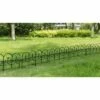 Deals 🤩 Gardenised Vinyl Wrought Iron- Look Garden Ornamental Edging, Lawn Picket Fence Landscape Panel Border, Flower Bed Barrier, One Piece ❤️ -Garden Decor Shop unnamed file 9514