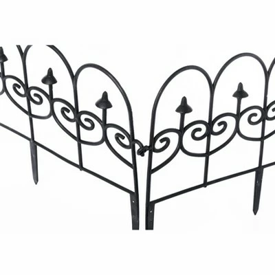Deals 🤩 Gardenised Vinyl Wrought Iron- Look Garden Ornamental Edging, Lawn Picket Fence Landscape Panel Border, Flower Bed Barrier, One Piece ❤️ 4 Deals 🤩 Gardenised Vinyl Wrought Iron- Look Garden Ornamental Edging, Lawn Picket Fence Landscape Panel Border, Flower Bed Barrier, One Piece ❤️ - Image 2