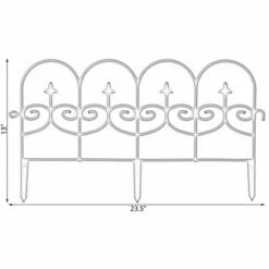 Deals 🤩 Gardenised Vinyl Wrought Iron- Look Garden Ornamental Edging, Lawn Picket Fence Landscape Panel Border, Flower Bed Barrier, One Piece ❤️ 19 Deals 🤩 Gardenised Vinyl Wrought Iron- Look Garden Ornamental Edging, Lawn Picket Fence Landscape Panel Border, Flower Bed Barrier, One Piece ❤️ -Garden Decor Shop unnamed file 9518