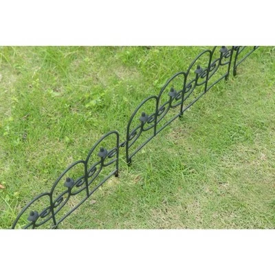 Deals 🤩 Gardenised Vinyl Wrought Iron- Look Garden Ornamental Edging, Lawn Picket Fence Landscape Panel Border, Flower Bed Barrier, One Piece ❤️ 10 Deals 🤩 Gardenised Vinyl Wrought Iron- Look Garden Ornamental Edging, Lawn Picket Fence Landscape Panel Border, Flower Bed Barrier, One Piece ❤️ - Image 8
