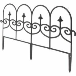 Deals 🤩 Gardenised Vinyl Wrought Iron- Look Garden Ornamental Edging, Lawn Picket Fence Landscape Panel Border, Flower Bed Barrier, One Piece ❤️ 23 Deals 🤩 Gardenised Vinyl Wrought Iron- Look Garden Ornamental Edging, Lawn Picket Fence Landscape Panel Border, Flower Bed Barrier, One Piece ❤️ -Garden Decor Shop unnamed file 9522