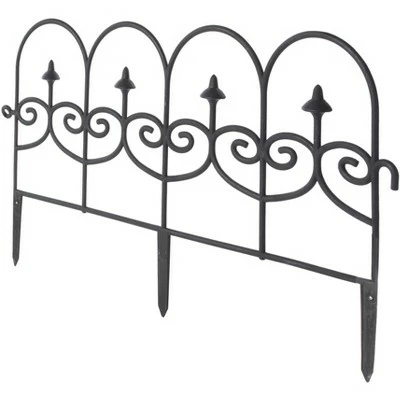 Deals 🤩 Gardenised Vinyl Wrought Iron- Look Garden Ornamental Edging, Lawn Picket Fence Landscape Panel Border, Flower Bed Barrier, One Piece ❤️ 11 Deals 🤩 Gardenised Vinyl Wrought Iron- Look Garden Ornamental Edging, Lawn Picket Fence Landscape Panel Border, Flower Bed Barrier, One Piece ❤️ - Image 9