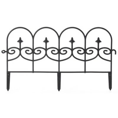 Deals 🤩 Gardenised Vinyl Wrought Iron- Look Garden Ornamental Edging, Lawn Picket Fence Landscape Panel Border, Flower Bed Barrier, One Piece ❤️ 12 Deals 🤩 Gardenised Vinyl Wrought Iron- Look Garden Ornamental Edging, Lawn Picket Fence Landscape Panel Border, Flower Bed Barrier, One Piece ❤️ - Image 10