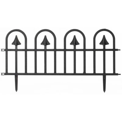 Deals 🤩 Gardenised Vinyl Wrought Iron- Look Garden Ornamental Edging, Lawn Picket Fence Landscape Panel Border, Flower Bed Barrier, One Piece ❤️ 13 Deals 🤩 Gardenised Vinyl Wrought Iron- Look Garden Ornamental Edging, Lawn Picket Fence Landscape Panel Border, Flower Bed Barrier, One Piece ❤️ - Image 11