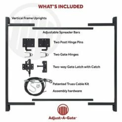 Cheap 🔔 Adjust-A-Gate AG60-36 Steel Frame Anti Sag Gate Building Kit, 60 to 96 Inches Wide Opening Up to 3-4 Feet High Fence 😀 -Garden Decor Shop unnamed file 9539