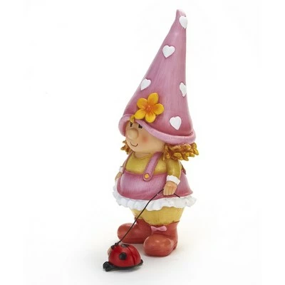 Wholesale π The Lakeside Collection Lakeside Petunia the Garden Gnome Lawn Sculpture with Ladybug on a Leash π 4 Wholesale π The Lakeside Collection Lakeside Petunia the Garden Gnome Lawn Sculpture with Ladybug on a Leash π - Image 2