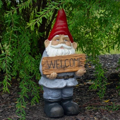 Flash Sale π€© Northlight 17" Gnome with Welcome Sign Outdoor Garden Statue π₯ 3 Flash Sale π€© Northlight 17" Gnome with Welcome Sign Outdoor Garden Statue π₯