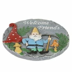 Budget 🤩 Welcome Friends Garden Gnome Stone - Exhart 🔔 -Garden Decor Shop unnamed file 9611