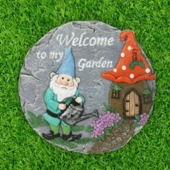Best Pirce π Welcome to My Garden Gnome Stone - Exhart β¨