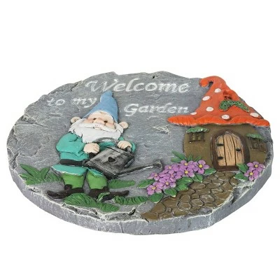 Best Pirce π Welcome to My Garden Gnome Stone - Exhart β¨ 6 Best Pirce π Welcome to My Garden Gnome Stone - Exhart β¨ - Image 4