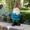 Budget 🔔 12" Polyresin Bearded Garden Gnome Statue With Red Hat - Alpine Corporation ⌛ -Garden Decor Shop unnamed file 9638