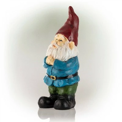 Budget π 12" Polyresin Bearded Garden Gnome Statue With Red Hat - Alpine Corporation β 4 Budget π 12" Polyresin Bearded Garden Gnome Statue With Red Hat - Alpine Corporation β - Image 2