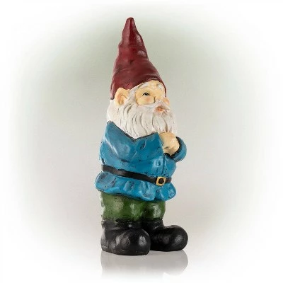 Budget π 12" Polyresin Bearded Garden Gnome Statue With Red Hat - Alpine Corporation β 5 Budget π 12" Polyresin Bearded Garden Gnome Statue With Red Hat - Alpine Corporation β - Image 3