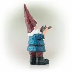 Discount 🔔 Alpine Corporation Alpine 12" Hunting 👕 Shirt Magnesium Oxide Garden Gnome Statue Blue ✨ -Garden Decor Shop unnamed file 9651