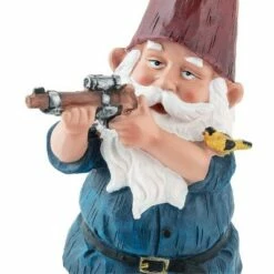 Discount 🔔 Alpine Corporation Alpine 12" Hunting 👕 Shirt Magnesium Oxide Garden Gnome Statue Blue ✨ -Garden Decor Shop unnamed file 9653