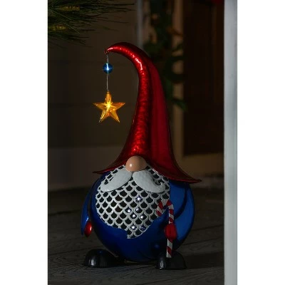 Discount π Evergreen 16.5"H Twinkling Light Solar Gnome Metal Garden Statuary 𧨠4 Discount π Evergreen 16.5"H Twinkling Light Solar Gnome Metal Garden Statuary 𧨠- Image 2