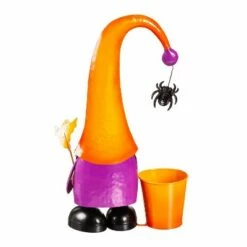 Best Sale π Evergreen 17.75"H Metal π Halloween Gnome Garden Statuary with Planter π 10 Best Sale π Evergreen 17.75"H Metal π Halloween Gnome Garden Statuary with Planter π -Garden Decor Shop unnamed file 9667