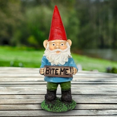 Buy π₯ 13" Resin Borris the Bite Me Sign Gnome - Exhart π 2 Buy π₯ 13" Resin Borris the Bite Me Sign Gnome - Exhart π