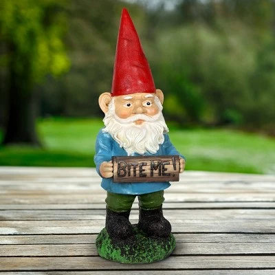 Buy π₯ 13" Resin Borris the Bite Me Sign Gnome - Exhart π 6 Buy π₯ 13" Resin Borris the Bite Me Sign Gnome - Exhart π - Image 5