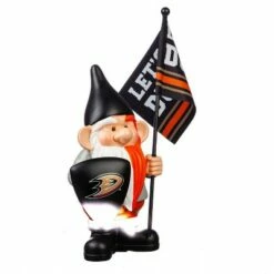Deals 😉 Evergreen Anaheim Ducks, Flag Holder Gnome 😉 -Garden Decor Shop unnamed file 9694