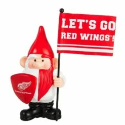 Flash Sale 🎉 Evergreen Detroit Red Wings, Flag Holder Gnome 😉