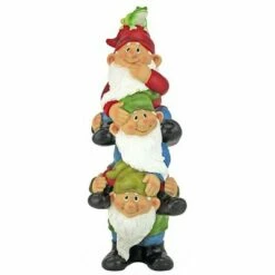 Best Sale π€© Design Toscano Tower Of Three Gnomes And Frog Statue π―