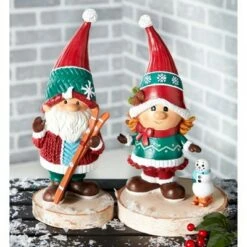 Wholesale 🤩 The Lakeside Collection Lakeside Ceramic ❄ Christmas Gnome - Holiday Figurine for Indoor/Outdoor Display 🔔 -Garden Decor Shop unnamed file 9772