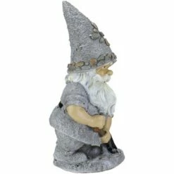 Budget ⭐ Roman 13.25" Pebble Gnome with Shovel Outdoor Garden Statue 🌟 -Garden Decor Shop unnamed file 9791