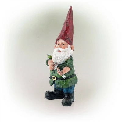 Outlet βοΈ Alpine Corporation 11" Polyresin Hunting π Shirt Garden Gnome Statue Green β 3 Outlet βοΈ Alpine Corporation 11" Polyresin Hunting π Shirt Garden Gnome Statue Green β - Image 2