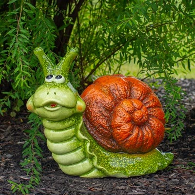 Wholesale π Northlight 13.5" Green and Brown Snail Outdoor Garden Statue π 3 Wholesale π Northlight 13.5" Green and Brown Snail Outdoor Garden Statue π