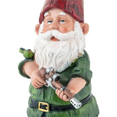 Outlet βοΈ Alpine Corporation 11" Polyresin Hunting π Shirt Garden Gnome Statue Green β 6 Outlet βοΈ Alpine Corporation 11" Polyresin Hunting π Shirt Garden Gnome Statue Green β - Image 5