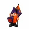 Discount 🎁 Evergreen Clemson University, Flag Holder Gnome 😉
