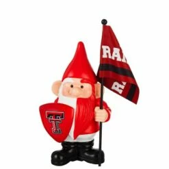 Budget ✨ Evergreen Texas Tech University, Flag Holder Gnome 😉